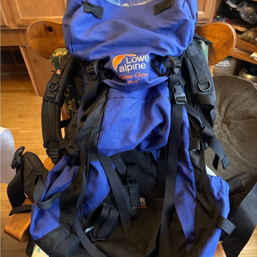Lowe Alpine Blue and Black Backpack